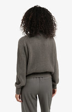 Load image into Gallery viewer, Yasmine Ribbed Turtleneck Dark Taupe Grey