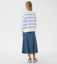 Load image into Gallery viewer, Part Two SerafinePW Pullover Hydrangea Stripes