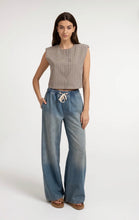 Load image into Gallery viewer, Yaya Checked Gilet with Shoulder Pads