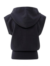 Load image into Gallery viewer, Yasmine Inkwell Sleeveless Hoodie
