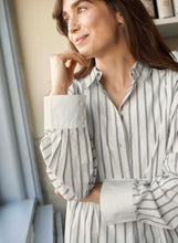 Load image into Gallery viewer, Part Two SavannaPW Blouse Fig Stripe