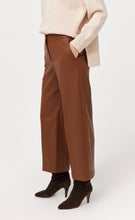 Load image into Gallery viewer, Feria Tan Faux Leather Culotte