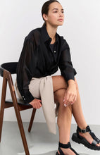 Load image into Gallery viewer, Yasmine Woven Melange midi skirt