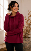 Load image into Gallery viewer, Nora Sweatshirt in Ruby Wine