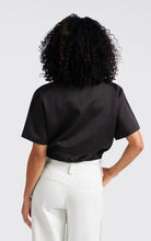 Load image into Gallery viewer, Yasmine Zip Bomber Washed Black