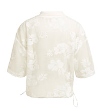 Load image into Gallery viewer, Yaya Mesh Jacket with Embellishments Cream