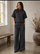 Load image into Gallery viewer, Aimee Charcoal Tencil Trousers