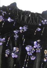 Load image into Gallery viewer, Fee G FIA Velvet Beaded Dress