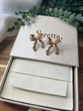 Load image into Gallery viewer, Sophia Colourful Bow Earrings