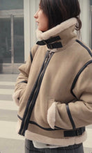 Load image into Gallery viewer, Nina Shearling Aviator Jacket