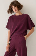 Load image into Gallery viewer, Summum Boxy Scuba Top Deep Burgundy