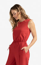 Load image into Gallery viewer, Yasmine Sleeveless Scarlet Sage Jumpsuit