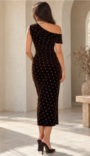 Load image into Gallery viewer, Quinn Brown velvet dress