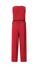 Load image into Gallery viewer, Yasmine Sleeveless Scarlet Sage Jumpsuit