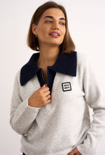 Load image into Gallery viewer, Connie Grey/Navy Knit