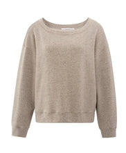 Load image into Gallery viewer, Yasmine Melange Boatneck Sweatshirt