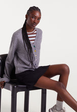 Load image into Gallery viewer, Clara Grey Cardi with colourful buttons