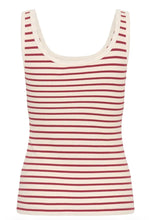 Load image into Gallery viewer, Part Two Roselyn Vest Russet Stripe *NEW
