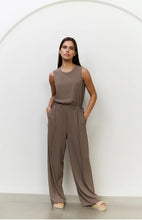 Load image into Gallery viewer, Yasmine Sleeveless Greyish Brown Jumpsuit