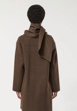 Load image into Gallery viewer, Humility Komichi Coat Chocolate with Scarf