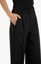 Load image into Gallery viewer, Yasmine Wide Leg Trs Black