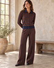 Load image into Gallery viewer, Clara Navy & Rust Trouser