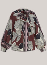 Load image into Gallery viewer, Summum Printed Bow Blouse