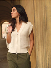 Load image into Gallery viewer, Yaya Sleeveless Mesh Cardi