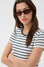 Load image into Gallery viewer, Part Two RochellePW Tee Shirt Blue Stripe *NEW