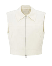 Load image into Gallery viewer, Yasmine Sleeveless Cropped Jacket