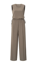 Load image into Gallery viewer, Yasmine Sleeveless Greyish Brown Jumpsuit