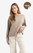 Load image into Gallery viewer, Yasmine Melange Boatneck Sweatshirt