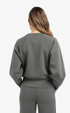 Load image into Gallery viewer, Yasmine Raglan Sweatshirt Dark Taupe Grey