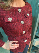 Load image into Gallery viewer, Lauren Red Tweed Jacket