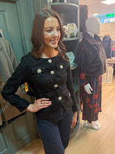 Load image into Gallery viewer, Lauren Black Tweed Jacket