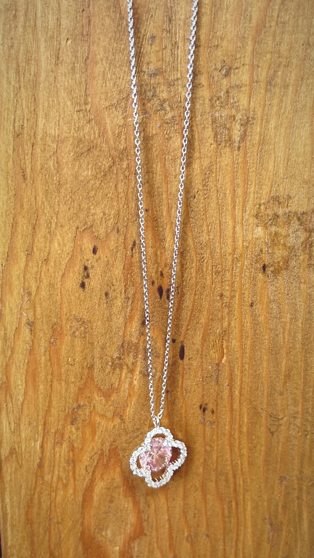 Karen Sampson pink/silver necklace