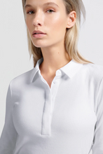 Load image into Gallery viewer, Yasmine Fine Ribbed Polo