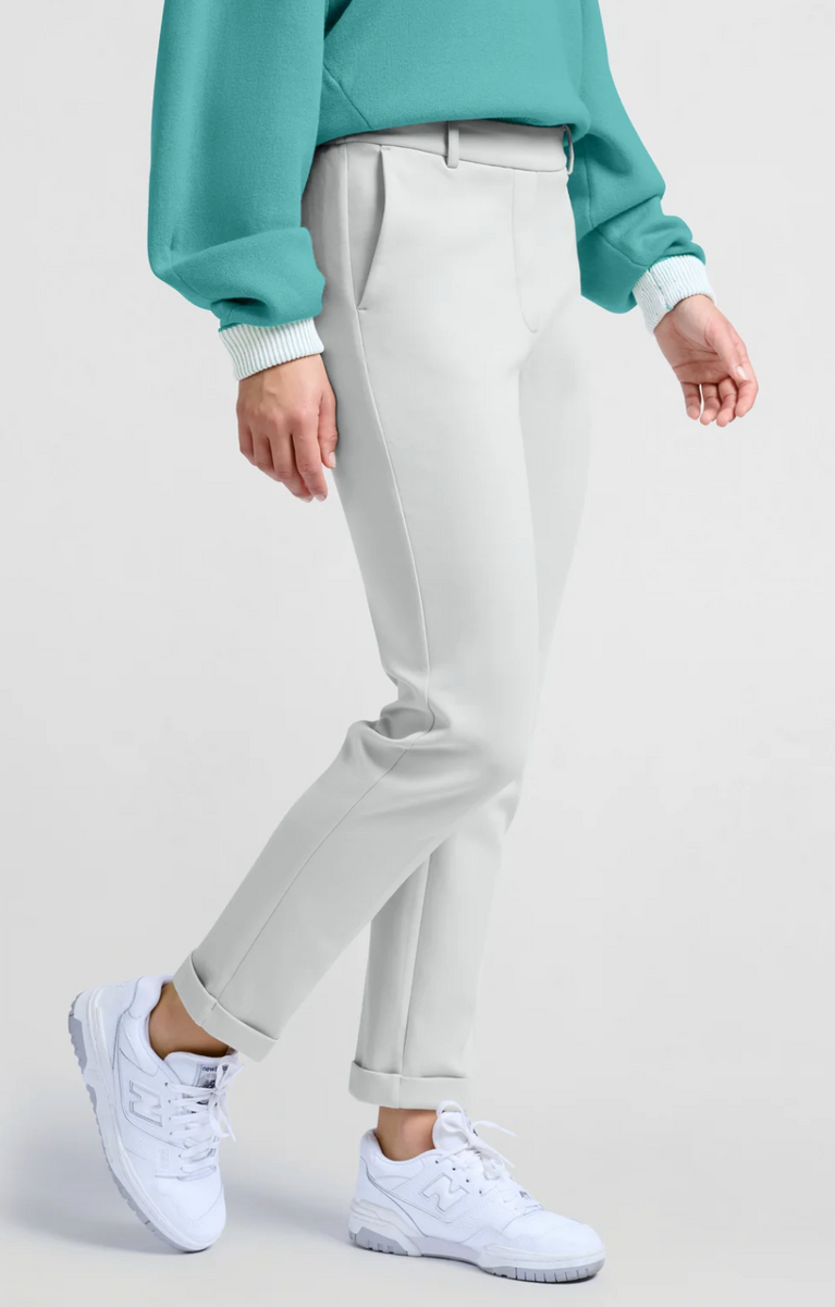 Serena Scuba Straight Pants - Sage