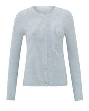 Load image into Gallery viewer, Yasmine Faux Layered Ribbed Cardi