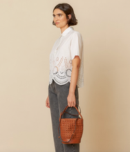 Load image into Gallery viewer, Nancy White Poplin Shirt