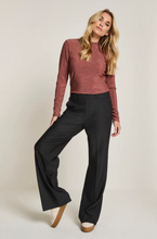 Load image into Gallery viewer, Para Mi Mira Twill Trouser Black