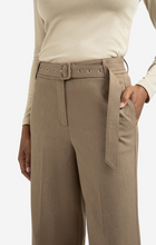 Load image into Gallery viewer, Yasmine Wide Leg Trouser in Capers Melange