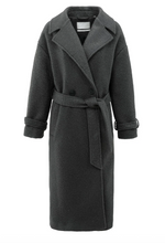 Load image into Gallery viewer, Yasmine Boucle Coat Anthracite