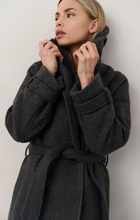 Load image into Gallery viewer, Yasmine Boucle Coat Anthracite