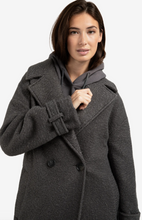 Load image into Gallery viewer, Yasmine Boucle Coat Anthracite
