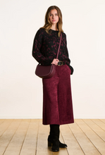 Load image into Gallery viewer, Faye Burgundy Cropped Trouser