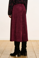 Load image into Gallery viewer, Faye Burgundy Cropped Trouser