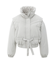 Load image into Gallery viewer, Yasmine Jacket with Zip Off Sleeves Cloud Grey
