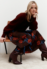 Load image into Gallery viewer, More and More Print Satin Skirt