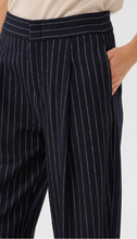 Load image into Gallery viewer, Part Two Solbritt Trouser Navy Pinstripe